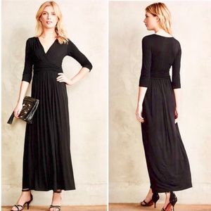 Anthropologie Black Maxi Dress